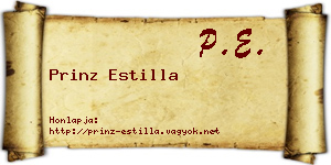 Prinz Estilla névjegykártya